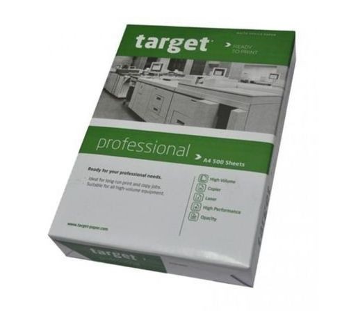 Pack de 5 Ramettes de 500 feuilles Papier A4 TARGET blanc 75 g (21 x 29,7  cm)