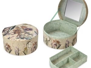 Boite à bijoux coffret 2 niveaux ROMANTICA