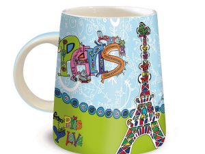 Mugs paris en céramique Dans une boite