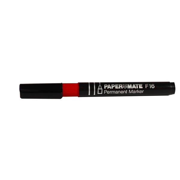 STYLO MARQUEUR PERMANENT F16 ROUGE PAPER MATE