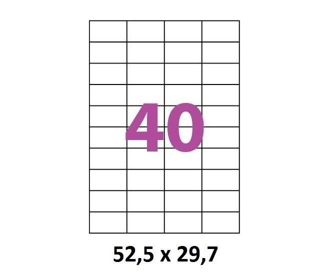 Étiquettes adhésives GLOBOX 100 planches A4 (210 x 297mm) -   Votre fourniture à prix d'usine